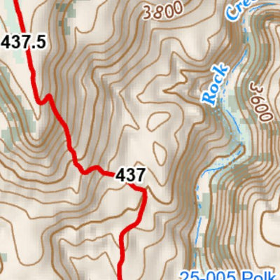 Arizona Trail Association ANST Topo Map 25-1 Whiterock Mesa 1 a digital map