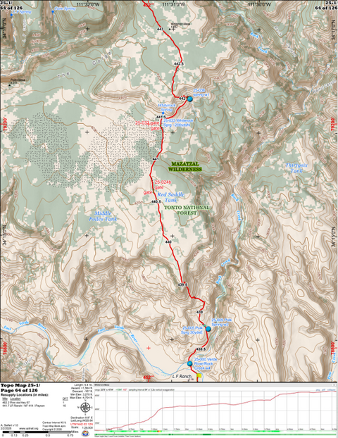 ANST Topo Map 25-1 Whiterock Mesa 1 Preview 1