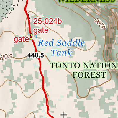 ANST Topo Map 25-1 Whiterock Mesa 1 Preview 2