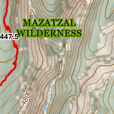 ANST Topo Map 25-2 Whiterock Mesa 2 Preview 2