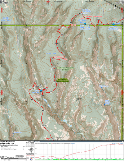 ANST Topo Map 25-2 Whiterock Mesa 2 Preview 1