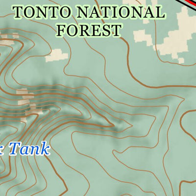 Arizona Trail Association ANST Topo Map 25-3 Whiterock Mesa 3 a bundle exclusive