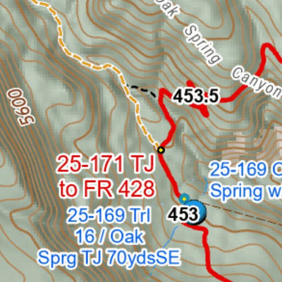 Arizona Trail Association ANST Topo Map 26-1/25-5 Highline 1 a digital map