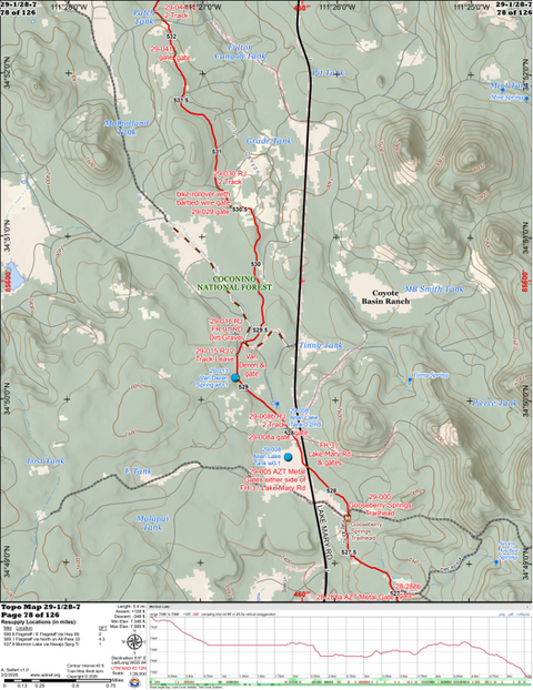 ANST Topo Map 29-1/28-7 Mormon Lake 1 Preview 1