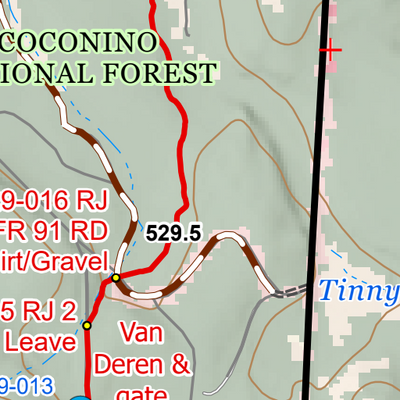 ANST Topo Map 29-1/28-7 Mormon Lake 1 Preview 2