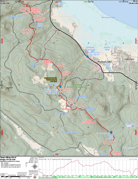 ANST Topo Map 29-2 Mormon Lake 2 Preview 1