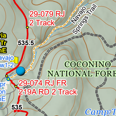 ANST Topo Map 29-2 Mormon Lake 2 Preview 2