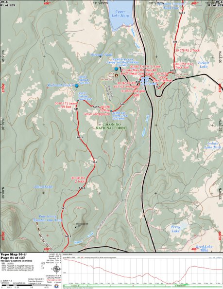 Arizona Trail Association ANST Topo Map 30-2 Anderson Mesa 2 digital map