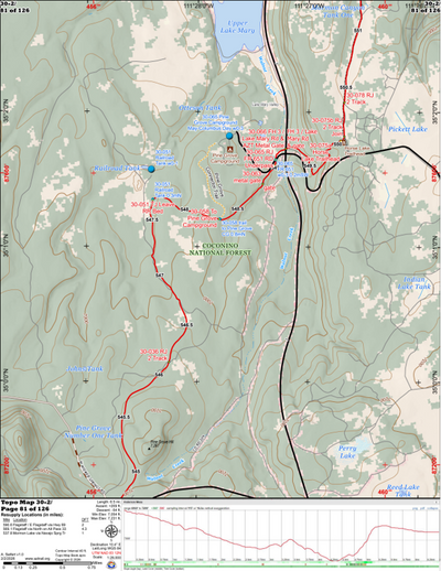 ANST Topo Map 30-2 Anderson Mesa 2 Preview 1