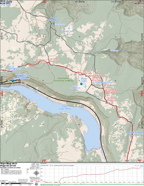 ANST Topo Map 30-3 Anderson Mesa 3 Preview 1