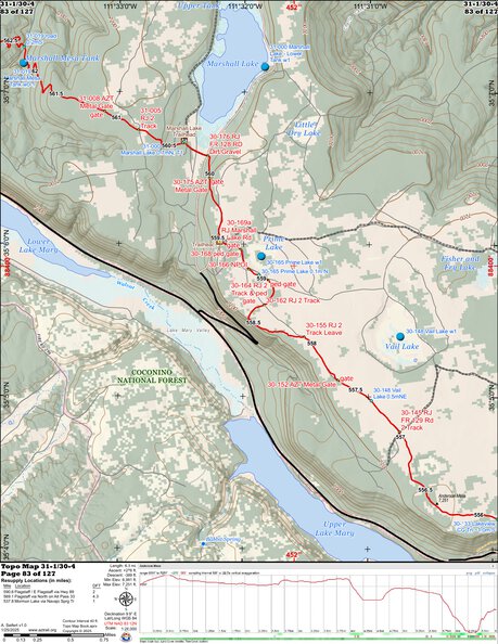ANST Topo Map 31-1/30-4 Walnut Canyon 1 a Preview 1