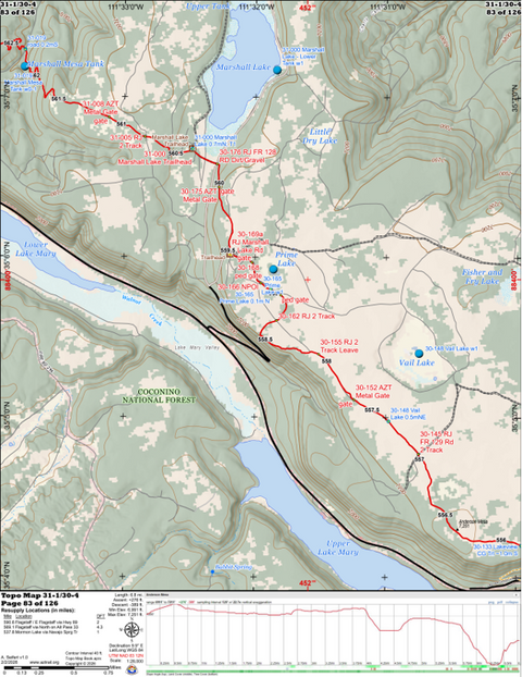 ANST Topo Map 31-1/30-4 Walnut Canyon 1 Preview 1