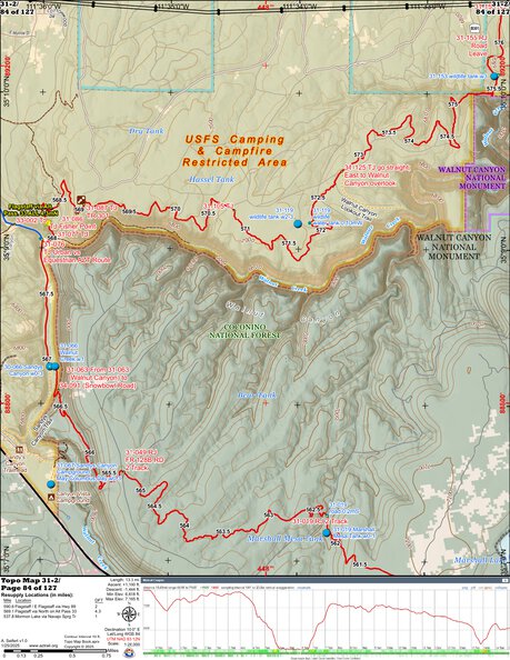 ANST Topo Map 31-2 Walnut Canyon 2 Preview 1