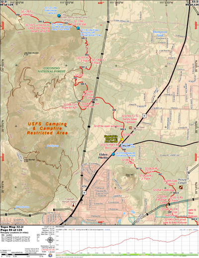 ANST Topo Map 32-2 Elden Mountain 2 Preview 1