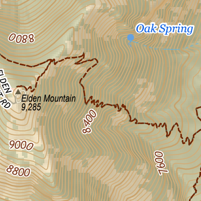 ANST Topo Map 32-2 Elden Mountain 2 Preview 3