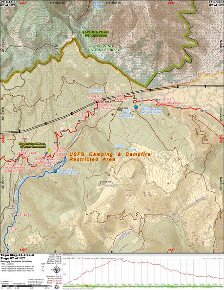 ANST Topo Map 34-1/32-3 San Francisco Peaks 1 Preview 1