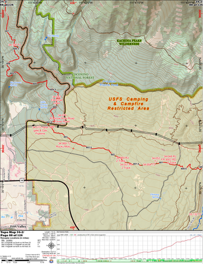 ANST Topo Map 34-2 San Francisco Peaks 2 Preview 1