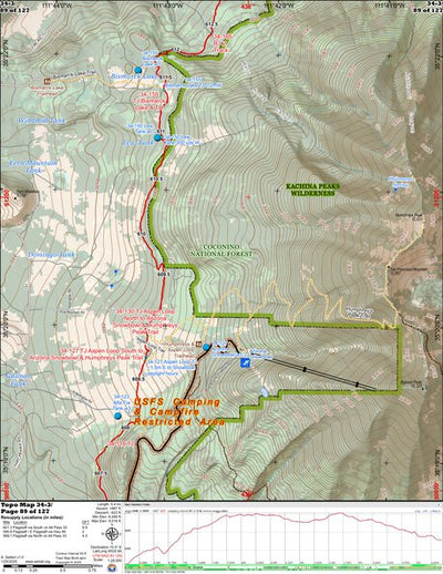 ANST Topo Map 34-3 San Francisco Peaks 3 Preview 1