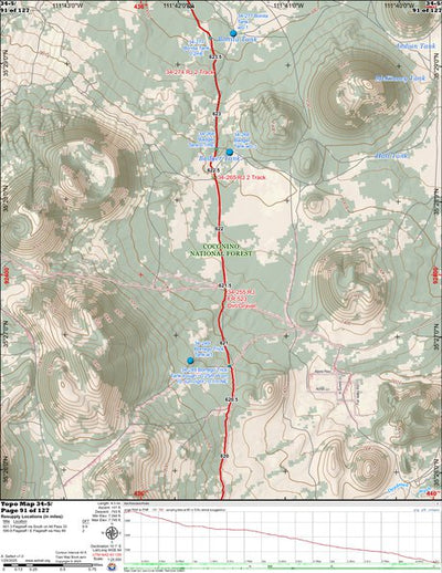 ANST Topo Map 34-5 San Francisco Peaks 5 Preview 1