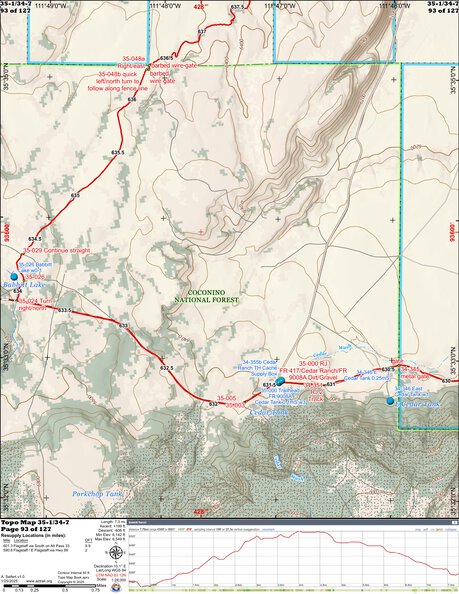 ANST Topo Map 35-1/34-7 Babbit Ranch 1 Preview 1
