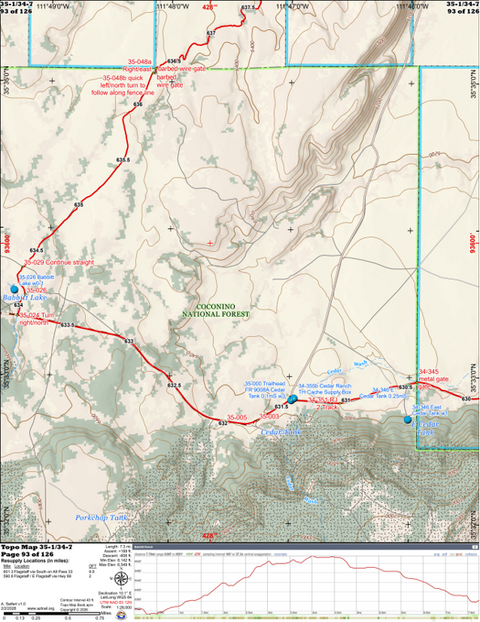 ANST Topo Map 35-1/34-7 Babbit Ranch 1 Preview 1