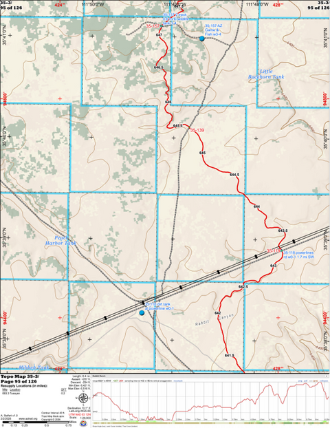 ANST Topo Map 35-3 Babbit Ranch 3 Preview 1