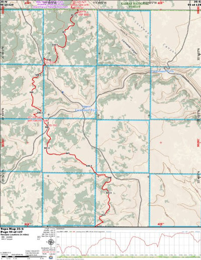 Arizona Trail Association ANST Topo Map 35-4 Babbit Ranch 4 digital map