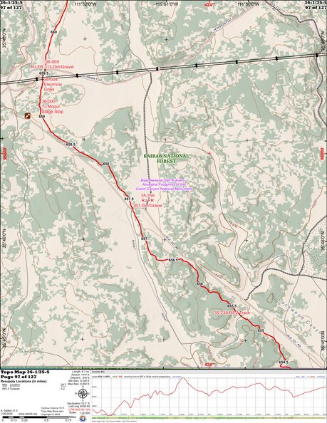 ANST Topo Map 36-1/35-5 Coconino Rim 1 Preview 1