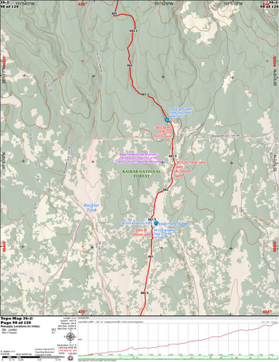 ANST Topo Map 36-2 Coconino Rim 2 Preview 1