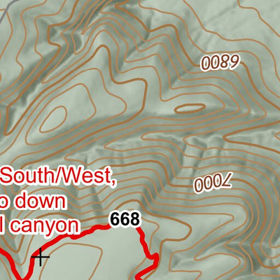 ANST Topo Map 36-3 Coconino Rim 3 Preview 3