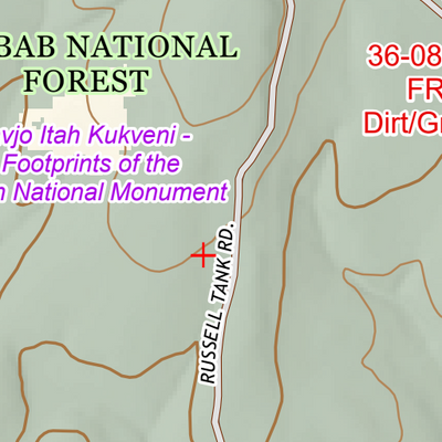 ANST Topo Map 36-3 Coconino Rim 3 Preview 2
