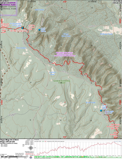 ANST Topo Map 37-1/36-4 Grand Canyon - South Rim 1 Preview 1