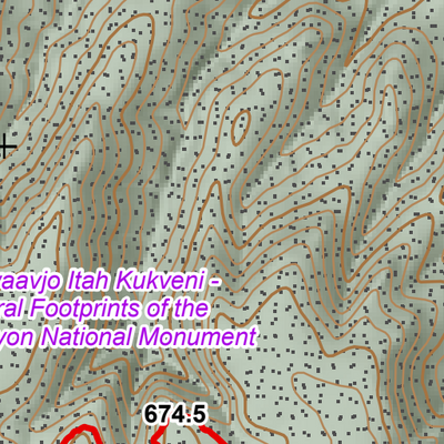 ANST Topo Map 37-1/36-4 Grand Canyon - South Rim 1 Preview 3
