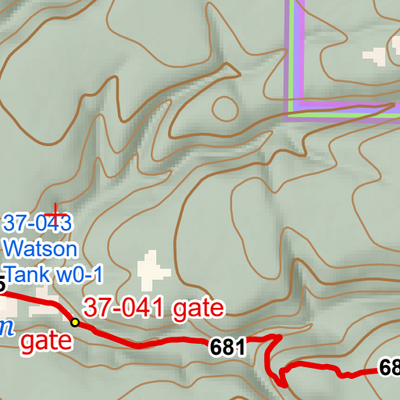 ANST Topo Map 37-2 Grand Canyon - South Rim 2 Preview 3