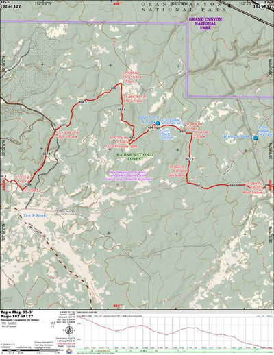 ANST Topo Map 37-3 Grand Canyon - South Rim 3 Preview 1
