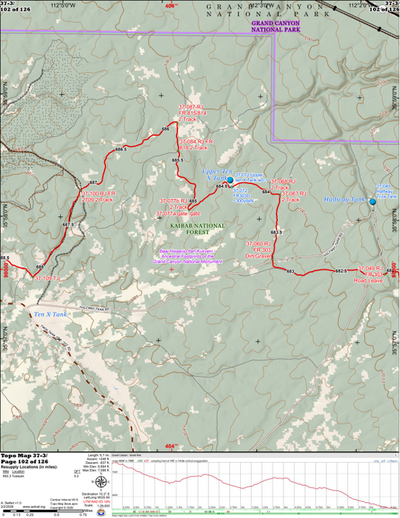 ANST Topo Map 37-3 Grand Canyon - South Rim 3 Preview 1