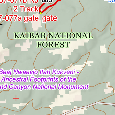 ANST Topo Map 37-3 Grand Canyon - South Rim 3 Preview 2