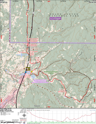 ANST Topo Map 37-4 Grand Canyon - South Rim 4 Preview 1