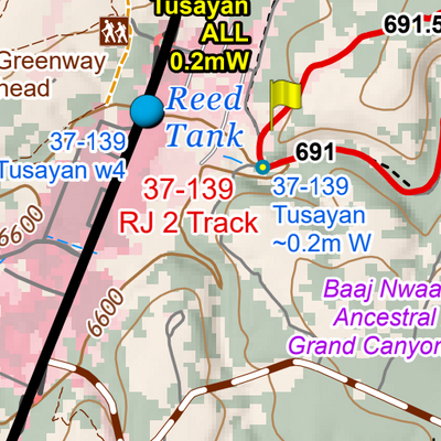 ANST Topo Map 37-4 Grand Canyon - South Rim 4 Preview 3