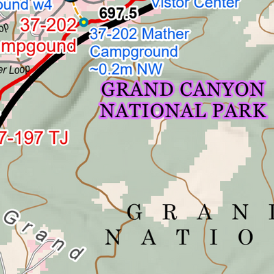 ANST Topo Map 38-1/37-5 Grand Canyon - Inner Gorge 1 Preview 2