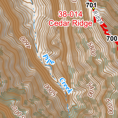 ANST Topo Map 38-1/37-5 Grand Canyon - Inner Gorge 1 Preview 3
