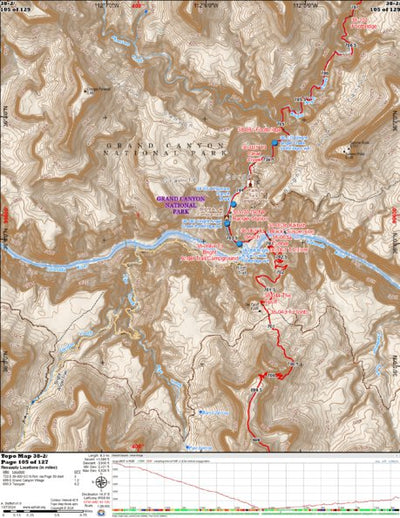 Arizona Trail Association ANST Topo Map 38-2 Grand Canyon - Inner Gorge 2 digital map
