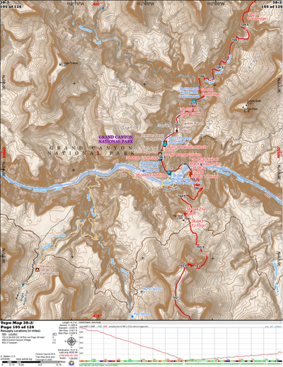 ANST Topo Map 38-2 Grand Canyon - Inner Gorge 2 Preview 1