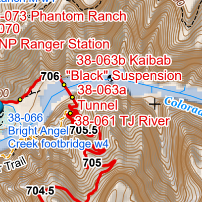 ANST Topo Map 38-2 Grand Canyon - Inner Gorge 2 Preview 3