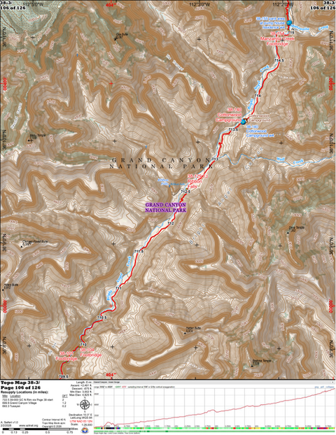ANST Topo Map 38-3 Grand Canyon - Inner Gorge 3 Preview 1