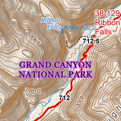 ANST Topo Map 38-3 Grand Canyon - Inner Gorge 3 Preview 2