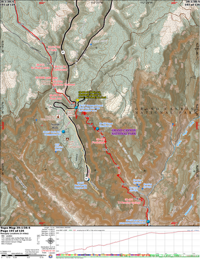 ANST Topo Map 39-1/38-4 Grand Canyon - North Rim 1 Preview 1