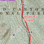 ANST Topo Map 39-2 Grand Canyon - North Rim 2 Preview 2