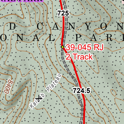 ANST Topo Map 39-2 Grand Canyon - North Rim 2 Preview 2