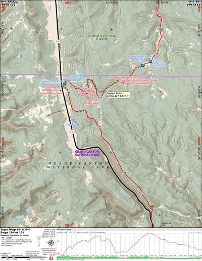 ANST Topo Map 40-1/39-3 Kaibab Plateau South 1 a Preview 1